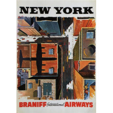 Braniff poster New York - 1954