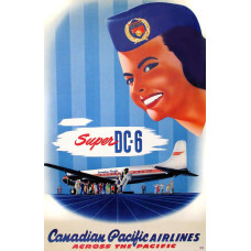 Canadian Pacific poster DC6 - 1952