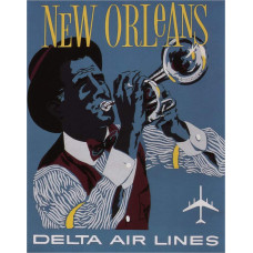 Delta poster New Orleans - 50er jaren