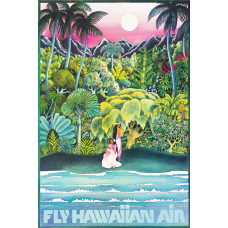 Hawaiian Airlines poster - 60er jaren