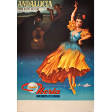 Iberia poster Andalucia - 50er jaren