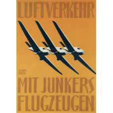 Junkers verkeersvliegtuigen poster