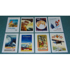 8 KLM poster kaarten - set B