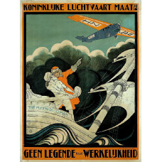KLM poster 1920 - Geen legende maar werkelijkheid