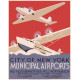 New York City municipal airports poster - ca. 1937