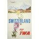 TWA poster Zwitserland - 1959