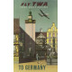 TWA poster Duitsland - 50er jaren