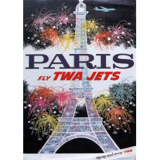 TWA poster Parijs - 1959