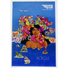 UTA poster Stille Oceaan - 1990