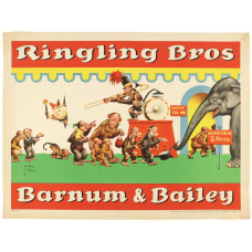 Ringling Brothers circus poster - 1943