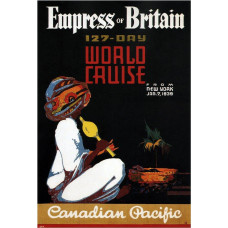 Canadian Pacific World Cruise 1939 poster 