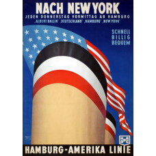 Hamburg-Amerika Linie poster New York