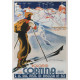 Wintersport poster Cortina - 1930