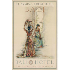 Hotel Den Pasar poster - Bali - 1947 