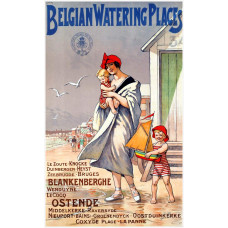 Belgische badplaatsen poster - 30er jaren