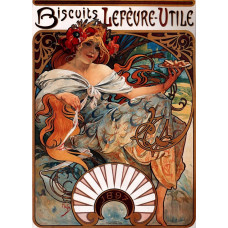 Biscuits Lefèvre-Utile - Alfons Mucha - 1896