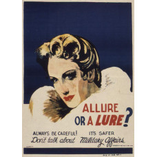 Allure or a lure poster - 2e Wereldoorlog