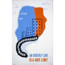 An Orderly Line poster - New York - Tweede Wereldoorlog