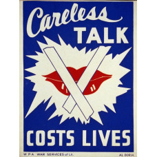 Careless talk costs lives - poster - 1941