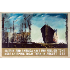 Two million tons more shipping - poster - 1943