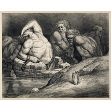Inferno - plaat 65 - de Titanen - Gustave Dore