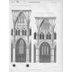 Lincoln Cathedral architectuur prent - 1878