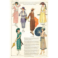 Amerikaanse mode prent - 1917