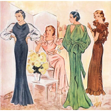 Amerikaanse modeprent - september 1934 