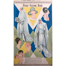 Art Deco trouwmode advertentie - 1928 