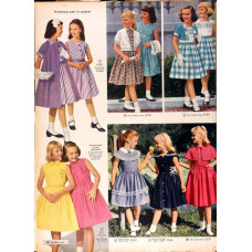 Meisjes voorjaarsmode - Sears catalogus pagina 1958