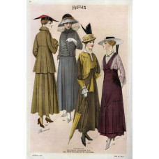 Damesmode prent - Royal Pattern, NY, april 1915 