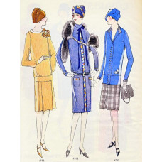 Amerikaanse modeprent - McCall's - december 1926