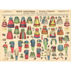 Papieren aankleedpopjes rond 1870