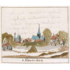's-Heerenberg prent - ca. 1710
