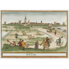 Dokkum - prent, ca. 1710
