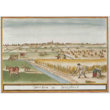 Workum in Vriesland - prent, ca. 1710