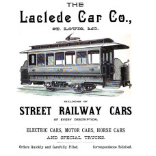 Laclede tram advertentie - 1892