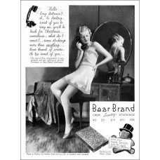 Bear Brand kousen advertentie - 30er jaren