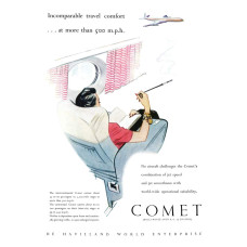 De Havilland Comet advertentie - 1957