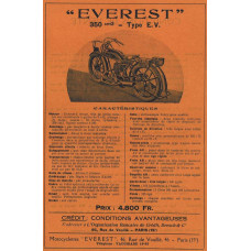 Everest 350 advertentie - 20er jaren