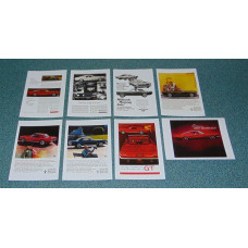 8 Ford Mustang 1965 advertentie kaarten - set A