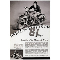 Harley-Davidson advertentie - 1936