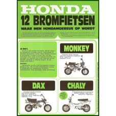 Honda bromfietsen brochure cover - 1972