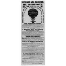 Ierse nationale ballon en parachute demonstratie - 1848