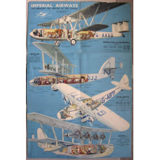 Imperial Airways vliegtuigtypen brochure - ca. 1935
