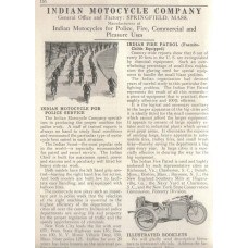 Indan Police Motorcycle advertentie - 1926