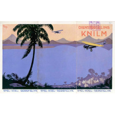 KNILM dienstregeling 1930 - overdruk cover