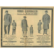 Wehberg's Modemagazijn - advertentie - 30er jaren
