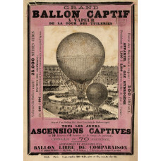 Kabelballon flyer - Parijs - 1878