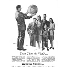 American Airlines - ... teach them the World advertentie